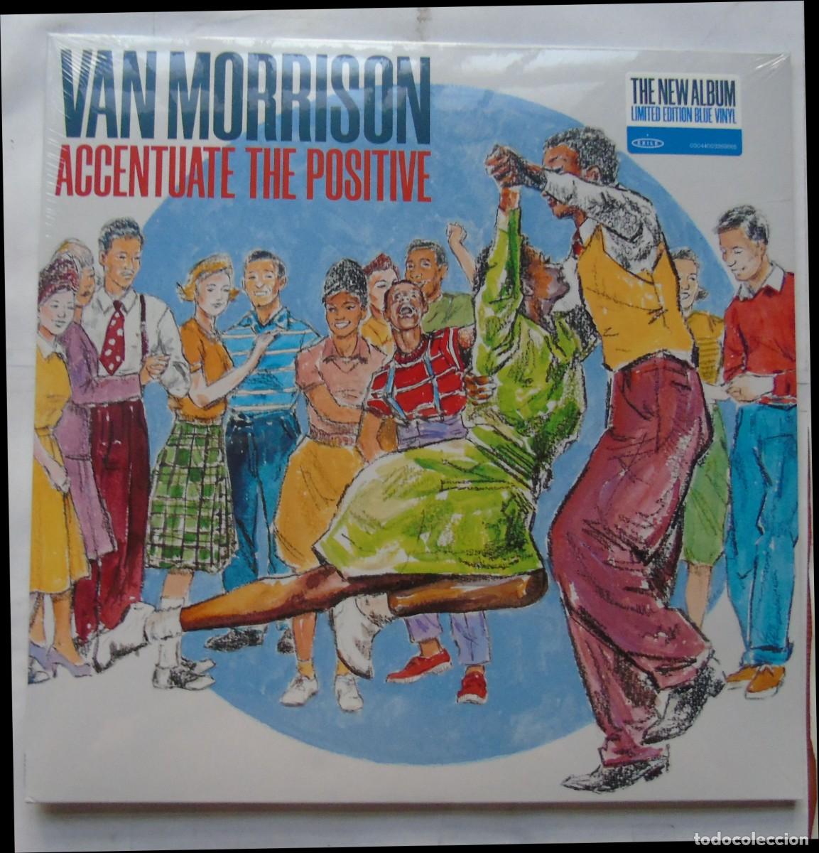 Discos de vinil: Van Morrison – Accentuate The Positive 2-LP Europa 2023 edición limitada vinilo azul, 3000 unidades