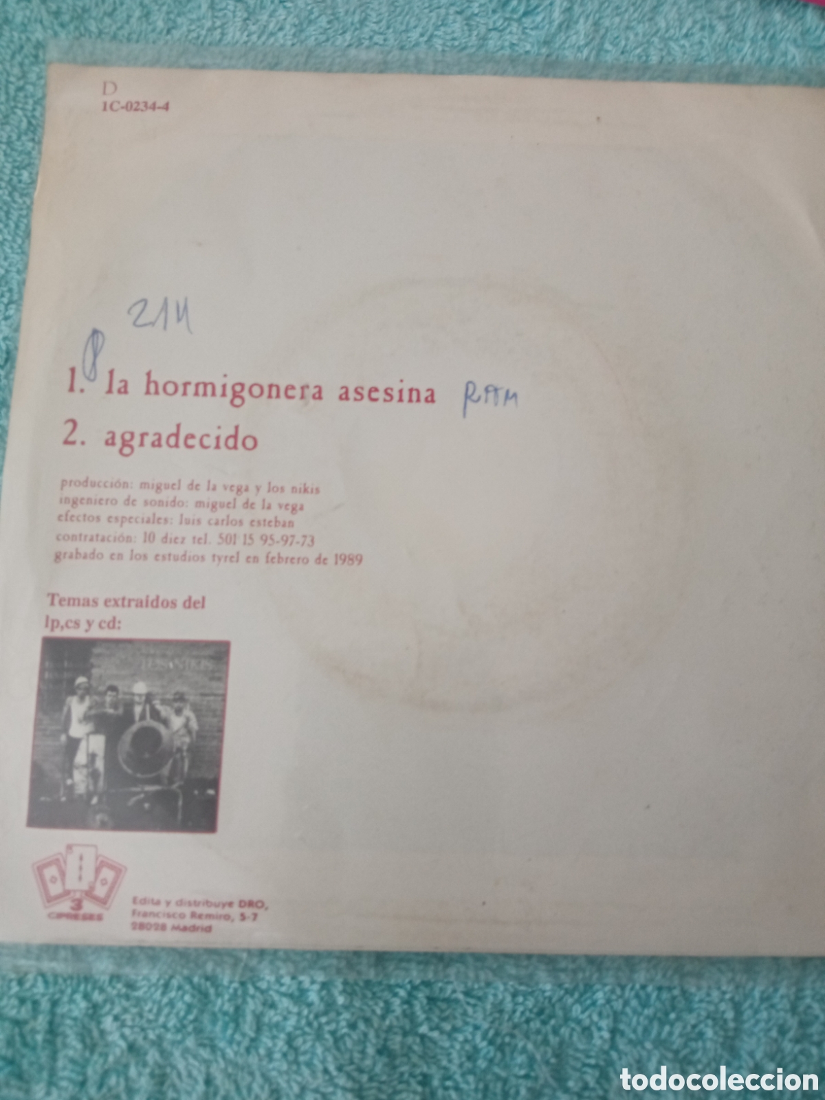 Discos de vinilo: Los Nikis La Hormigonera Asesina - Foto 2