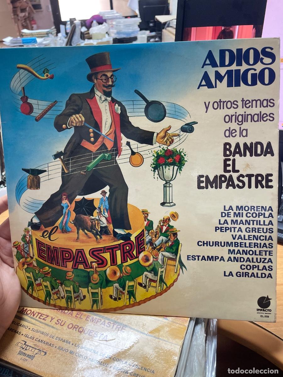 Discos de vinilo: Adi&oacute;s amigo y otros temas originales de la banda del empaste lp - Foto 1