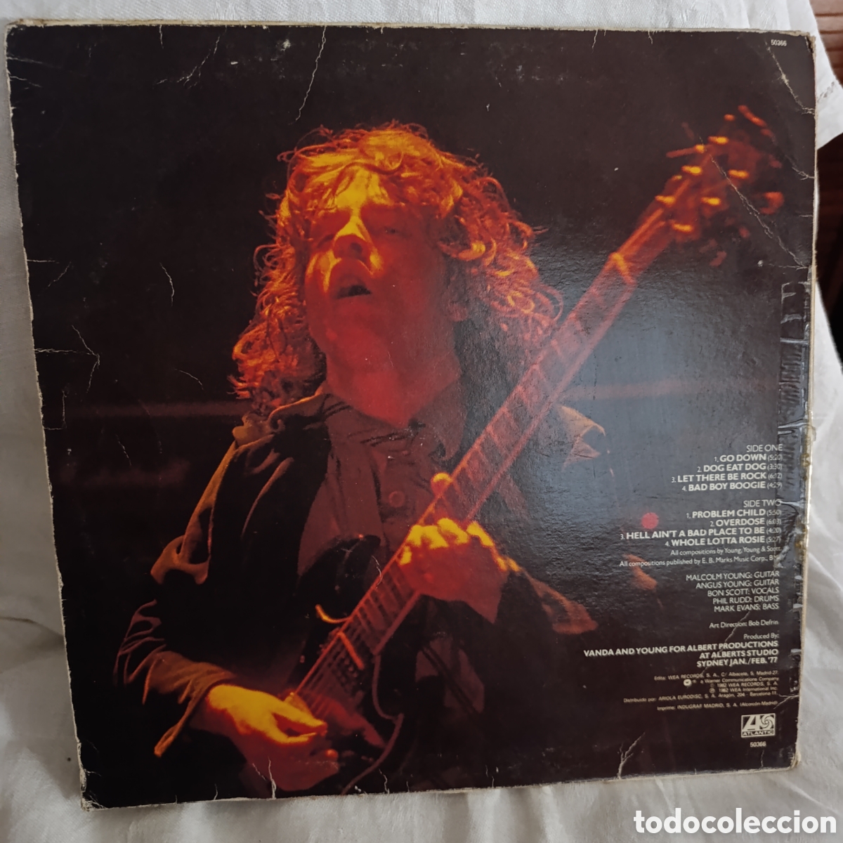 Discos de vinilo: AC/DC,Let There Be Rock,a&ntilde;o 1980 - Foto 2