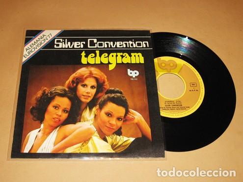 Discos de vinilo: SILVER CONVENTION - TELEGRAM (EUROVISI&Oacute;N 77) - SINGLE - 1977 - Foto 1