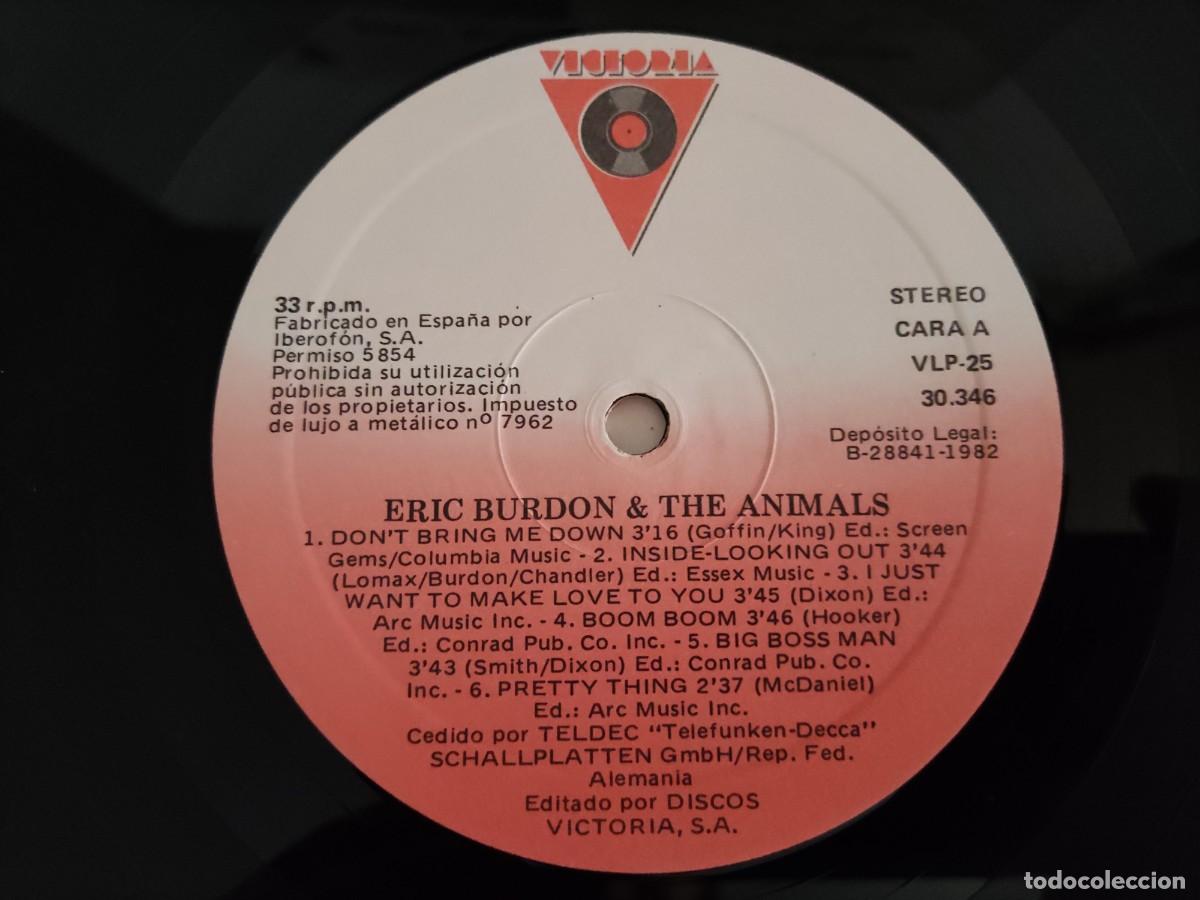 Discos de vinilo: LP 254 Eric Burdon & The Animals - 1982 (Disco como nuevo) - Foto 3
