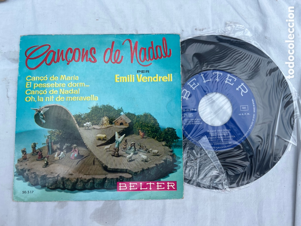 Discos de vinilo: Can&ccedil;ons de Nadal &ndash; Emili Vendrell - Foto 1