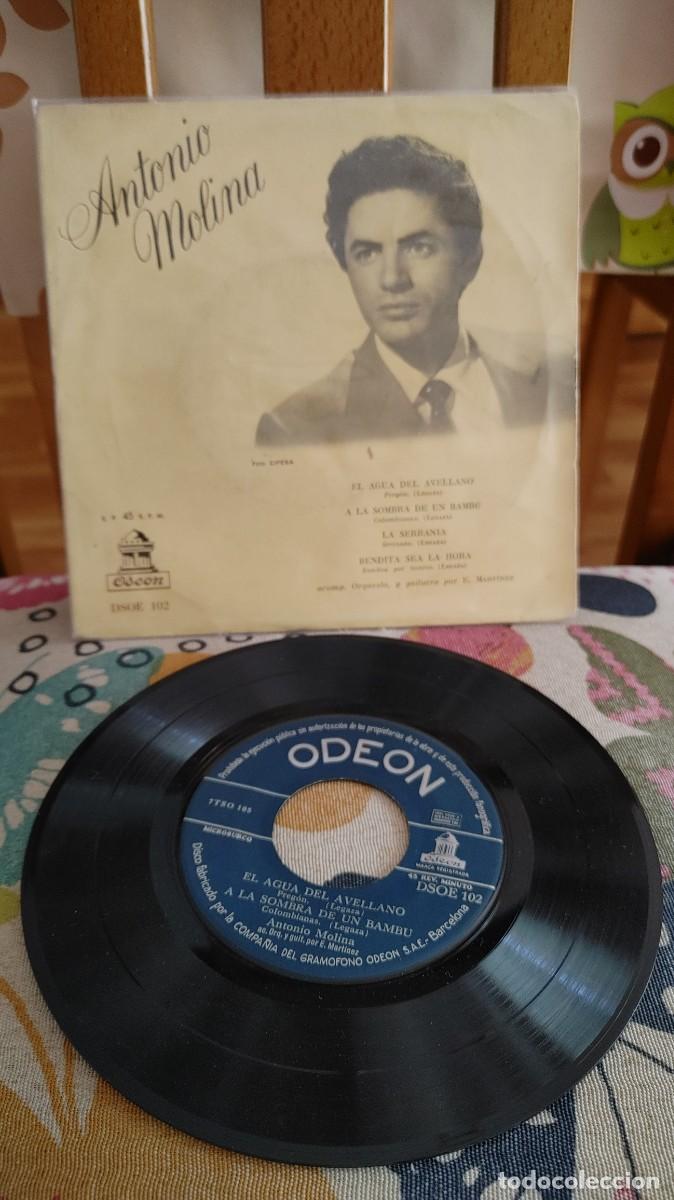 Discos de vinilo: ANTONIO MOLINA-EP EL AGUA DEL AVELLANO +3 - Foto 1