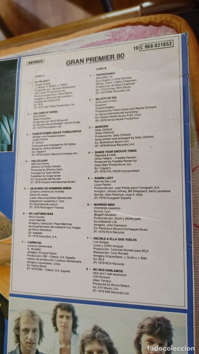 Discos de vinilo: GRAN PREMIER 80-LP VARIOS - Foto 3