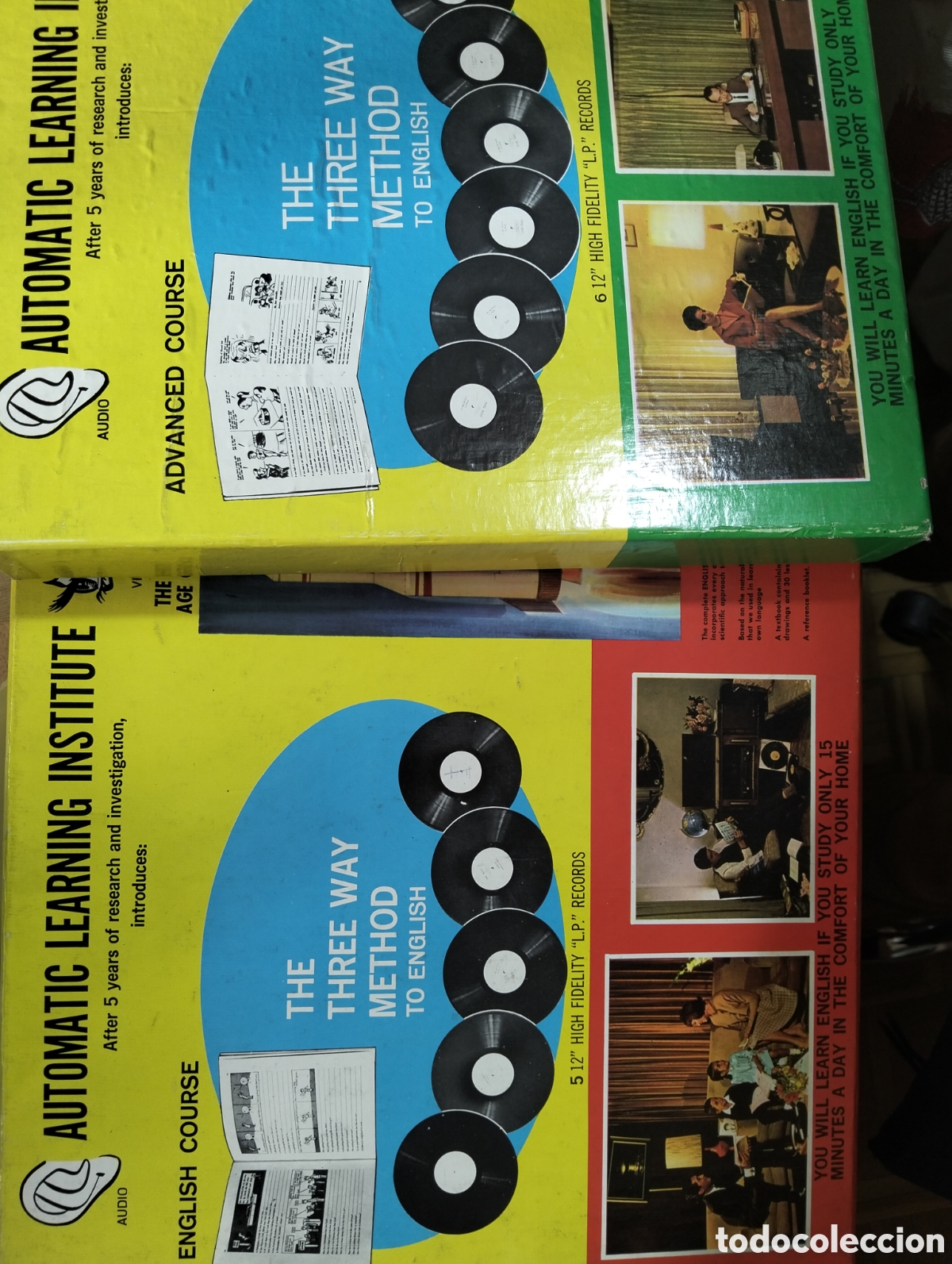 Discos de vinilo: Barybook . Automatic learning instituto y el interior dos cursos 10 discos completo - Foto 1