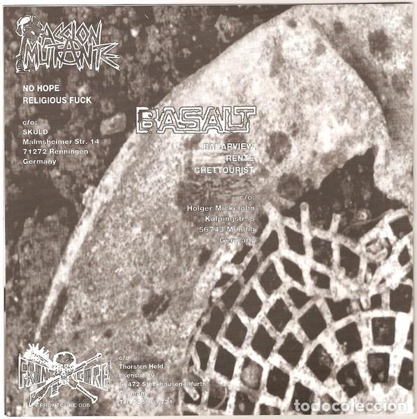 Discos de vinilo: Accion Mutante / Basalt &ndash; Die Split 7&rdquo; - 7&rdquo; - 1998 - Frontcore Records &ndash; Frontcore 06 - Foto 2