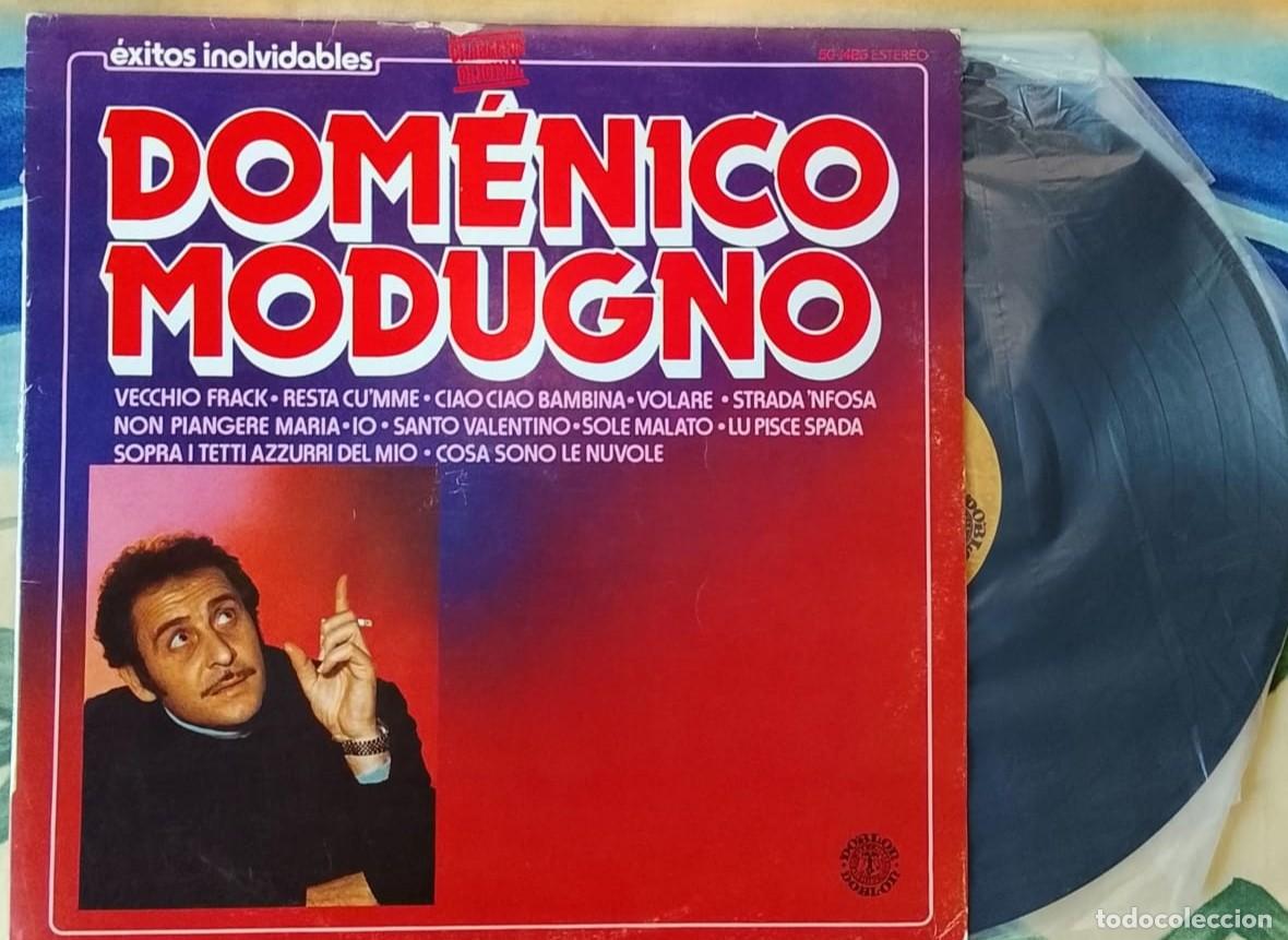 Discos de vinilo: LP de &Eacute;xitos inolvidables de Domenico Modugno - Foto 1