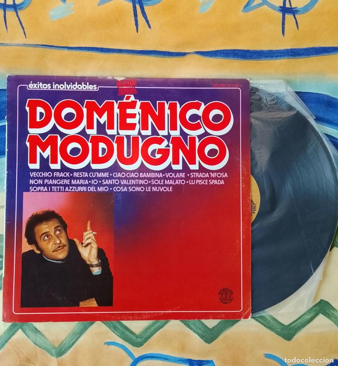 Discos de vinilo: LP de &Eacute;xitos inolvidables de Domenico Modugno - Foto 3