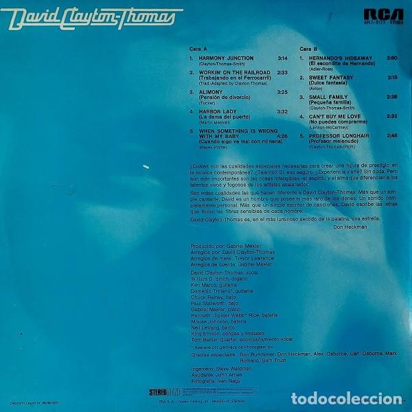 Discos de vinilo: David Clayton-Thomas &ndash; David Clayton-Thomas - Foto 2