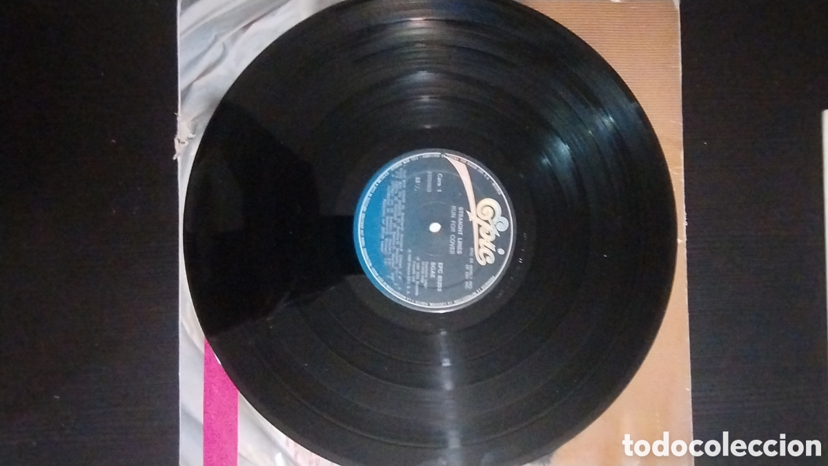 Discos de vinilo: Straight lines run for cover lp - Foto 3