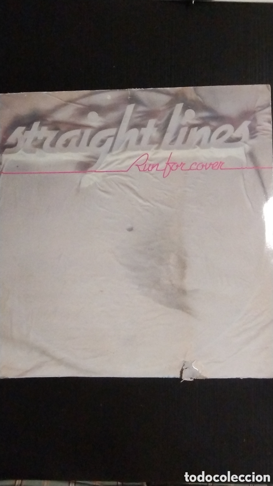 Discos de vinilo: Straight lines run for cover lp - Foto 1