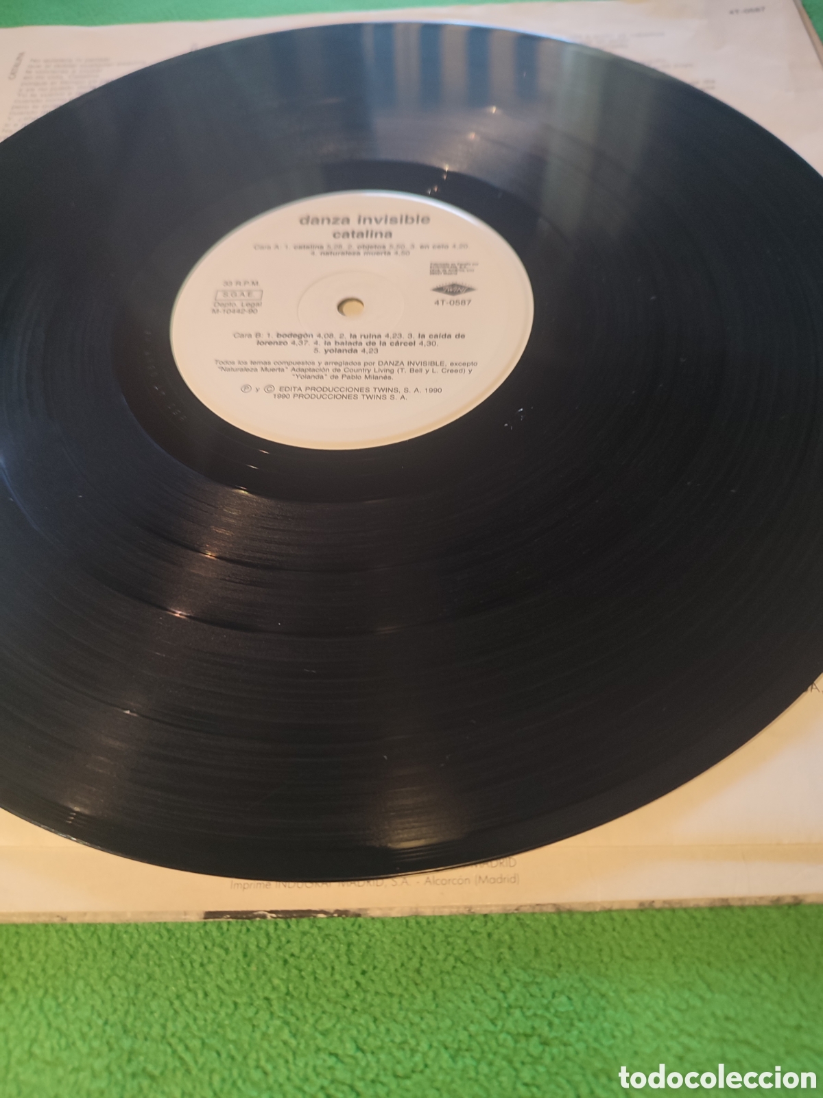 Discos de vinilo: Danza Invisible - Catalina edici&oacute;n 1990 - Foto 3