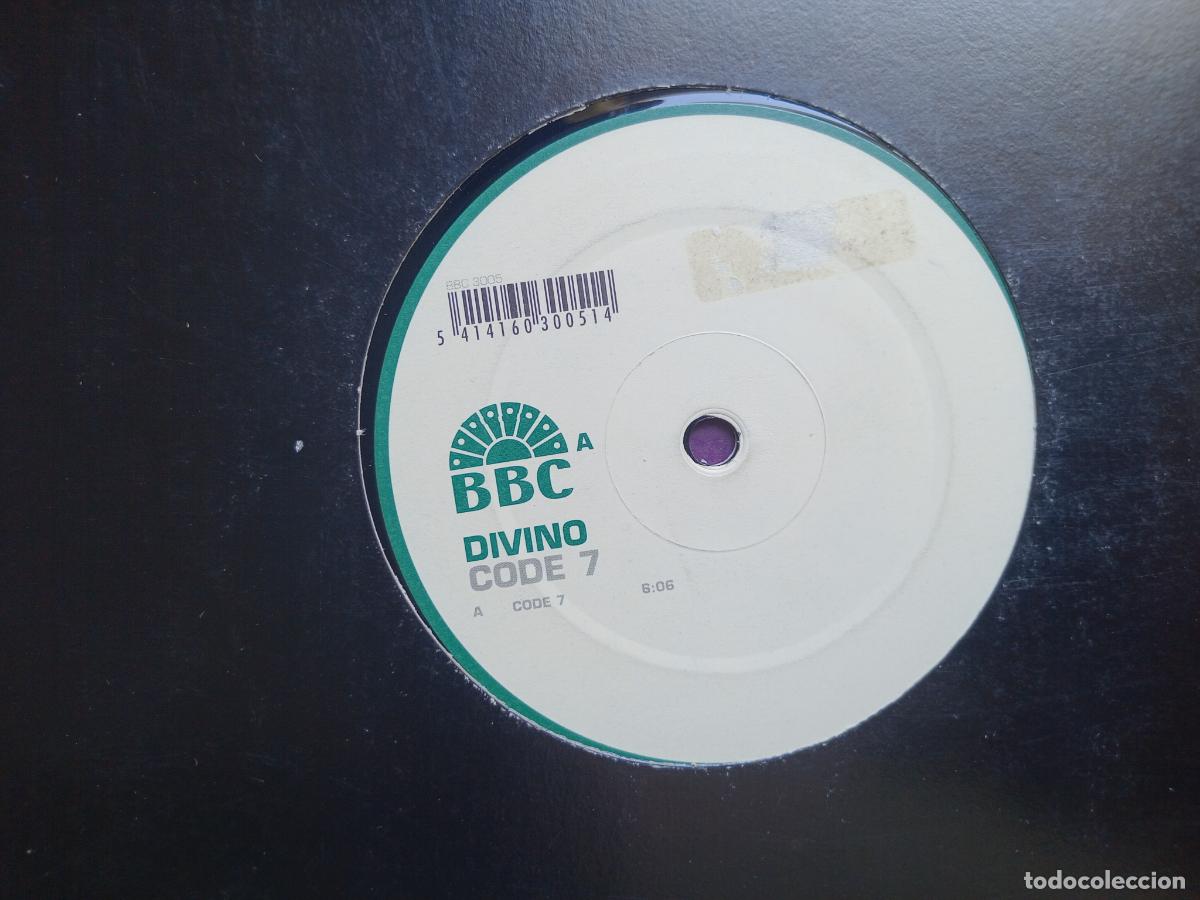 Discos de vinilo: Divino &lrm;&ndash; Code 7 - MAXI BBC RECORDS 2002 - ELECTRONICA TRANCE - Foto 1