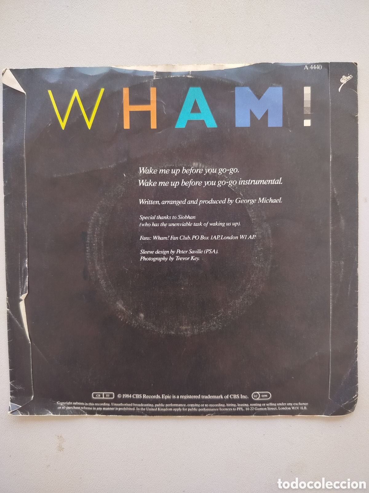 Discos de vinilo: Wham! 2xSingles 1984 - Foto 2