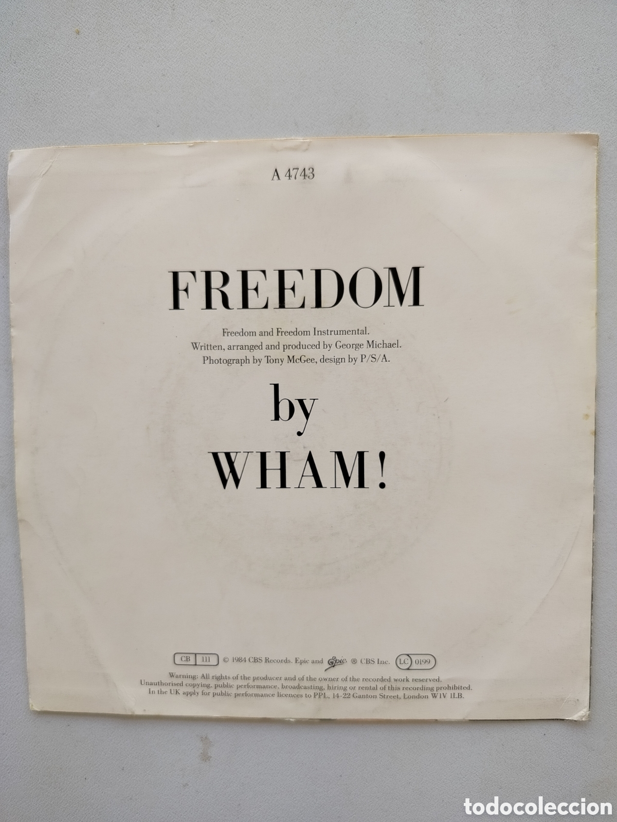 Discos de vinilo: Wham! 2xSingles 1984 - Foto 3