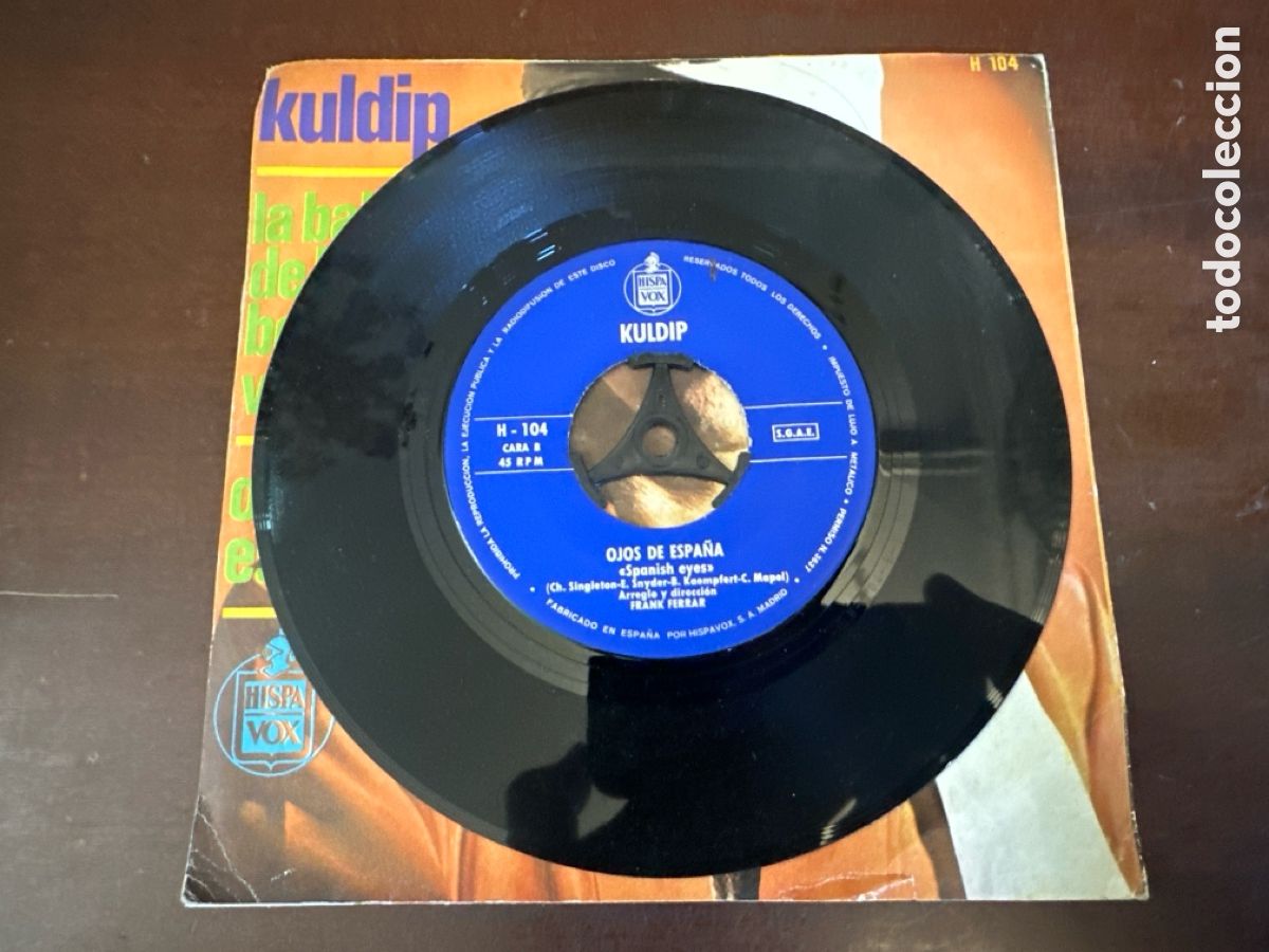 Discos de vinilo: KULDIP - LA BALADA DE LOS BOINAS VERDES SINGLE 1966 - Foto 6