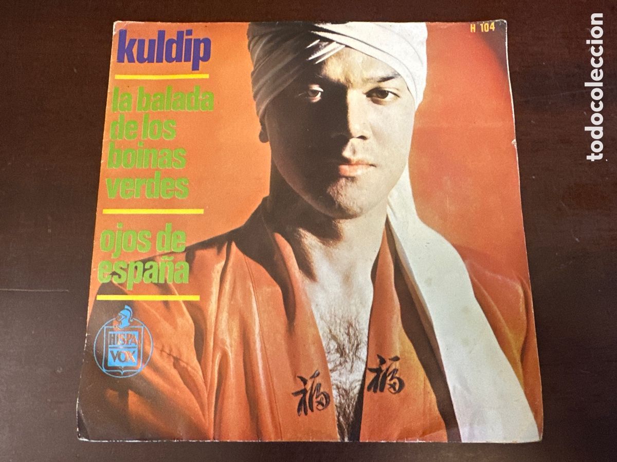 Discos de vinilo: KULDIP - LA BALADA DE LOS BOINAS VERDES SINGLE 1966 - Foto 7