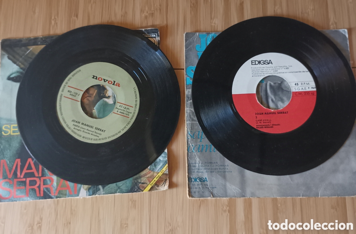 Discos de vinilo: 7 Singles JOAN MANUEL SERRAT Originales - Foto 3