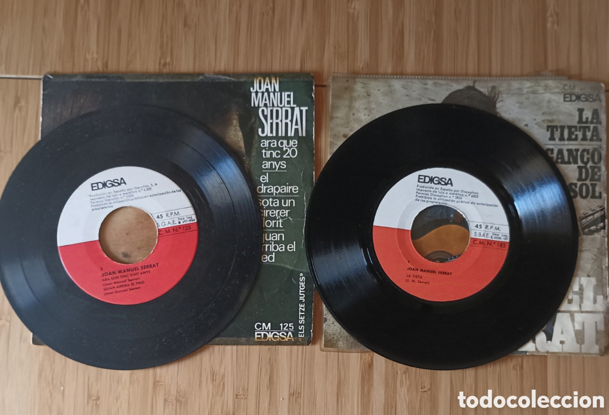 Discos de vinilo: 7 Singles JOAN MANUEL SERRAT Originales - Foto 4