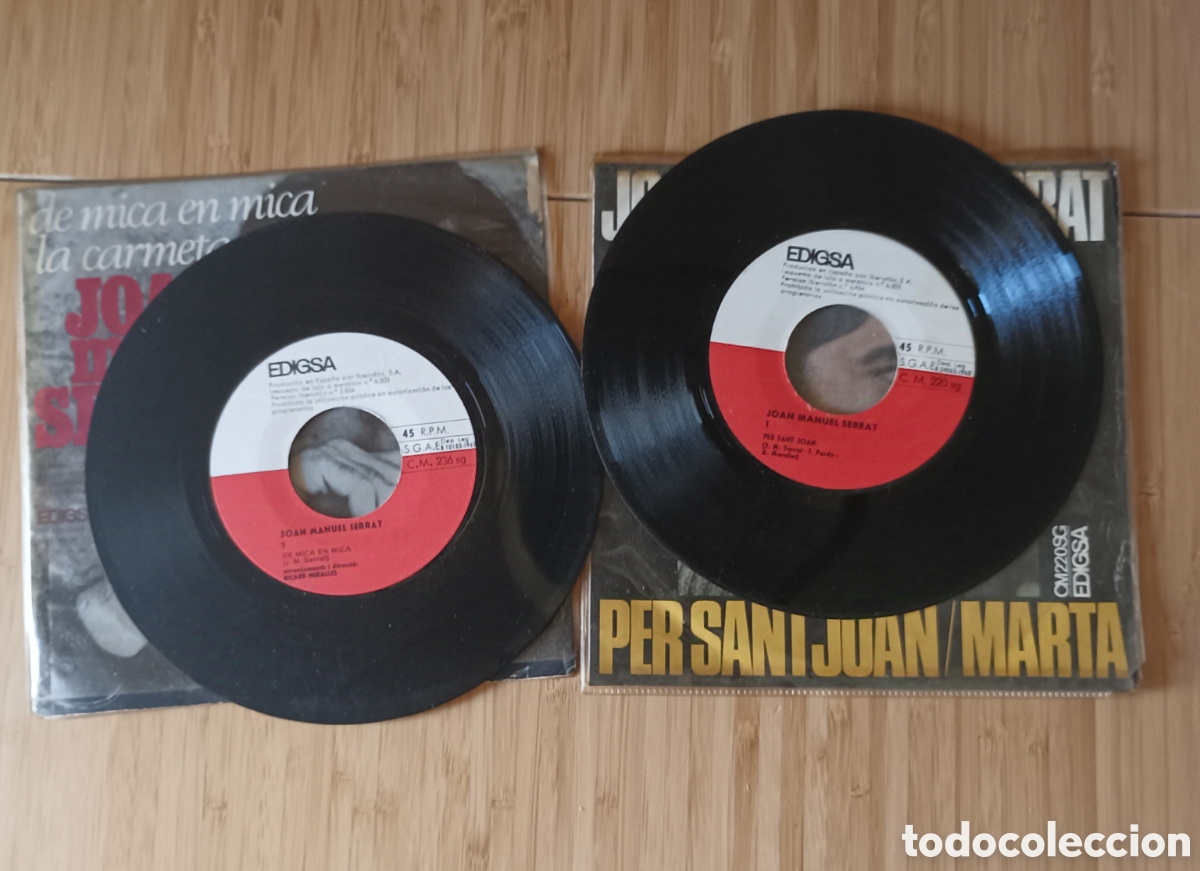 Discos de vinilo: 7 Singles JOAN MANUEL SERRAT Originales - Foto 6