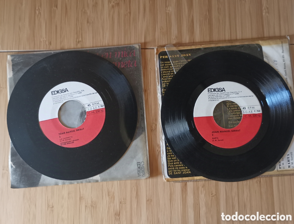 Discos de vinilo: 7 Singles JOAN MANUEL SERRAT Originales - Foto 7