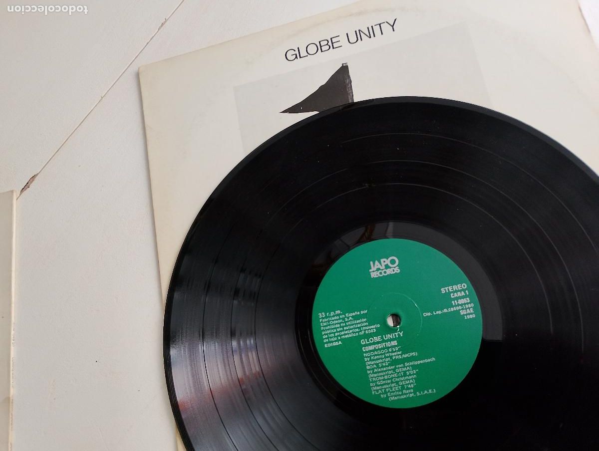 Discos de vinilo: Globe Unity &lrm;&ndash; Compositions 1980 ed espa&ntilde;ola - Foto 2