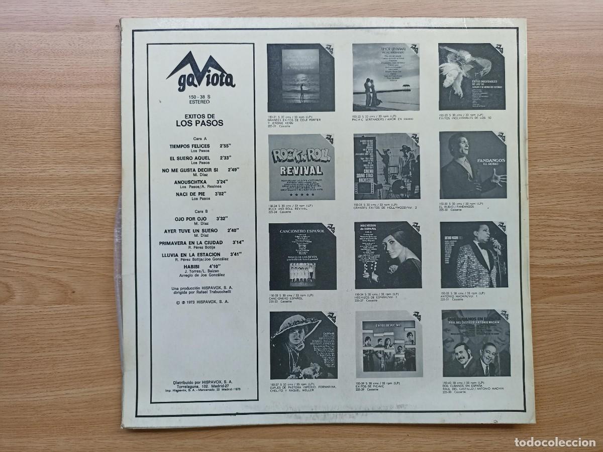 Discos de vinilo: Exitos de los Pasos, disco (vinilo,LP) - Foto 3
