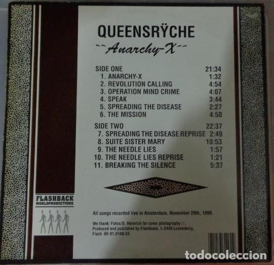 Discos de vinilo: QUEENSRYCHE ANARCHY-X - Foto 2