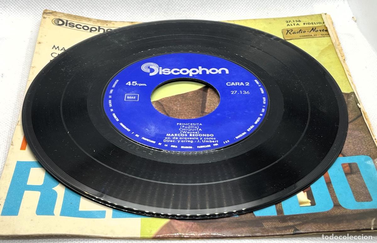 Discos de vinilo: DISCO E.P. MARCOS REDONDO, MALAGUE&Ntilde;A, ANTIGUO -. FLA - Foto 3