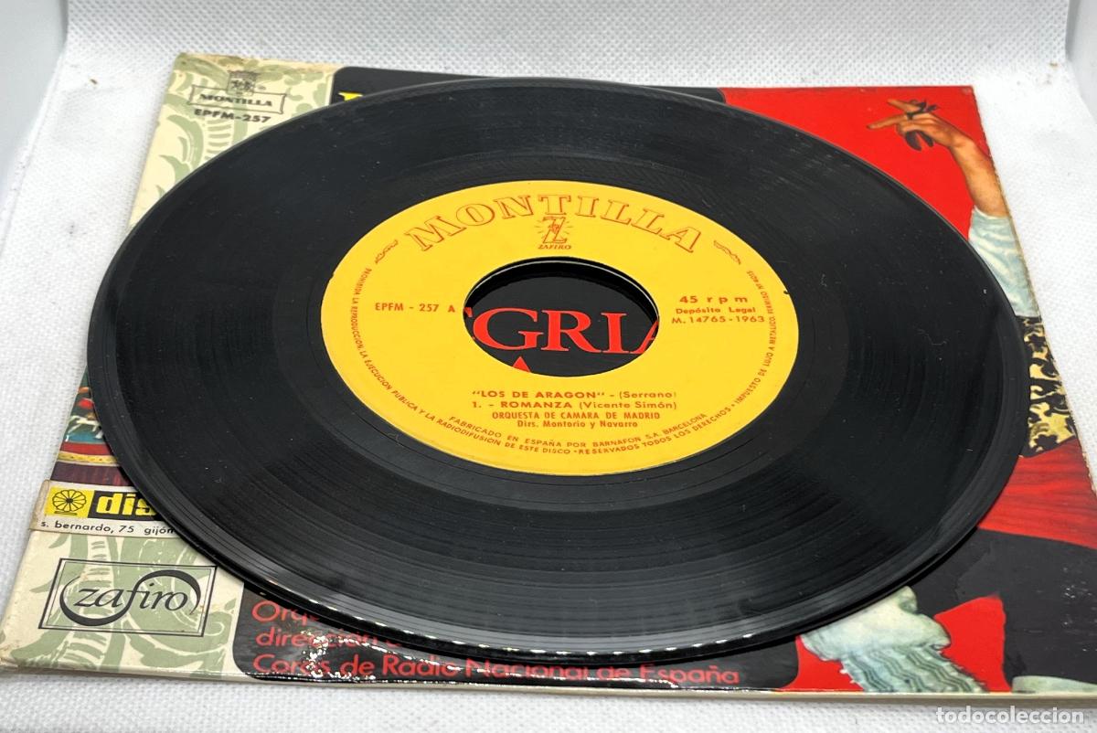 Discos de vinilo: DISCO E.P. LOS DE ARAGON, LA ALEGRIA DE LA HUERTA, ANTIGUO -. FLA - Foto 3