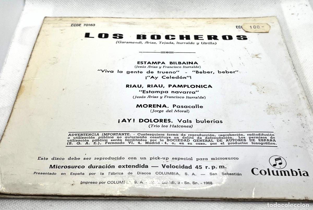 Discos de vinilo: DISCO E.P. LOS BOCHEROS, ESTAMPA BILBAINA, ANTIGUO -. FLA - Foto 2