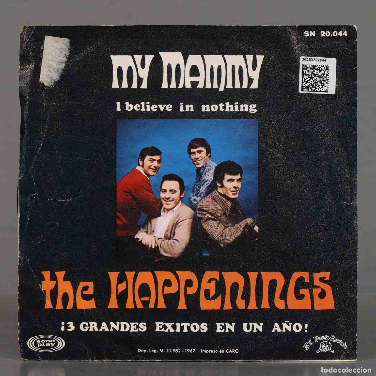 Discos de vinilo: SINGLE. The Happenings &ndash; My Mammy - Foto 2