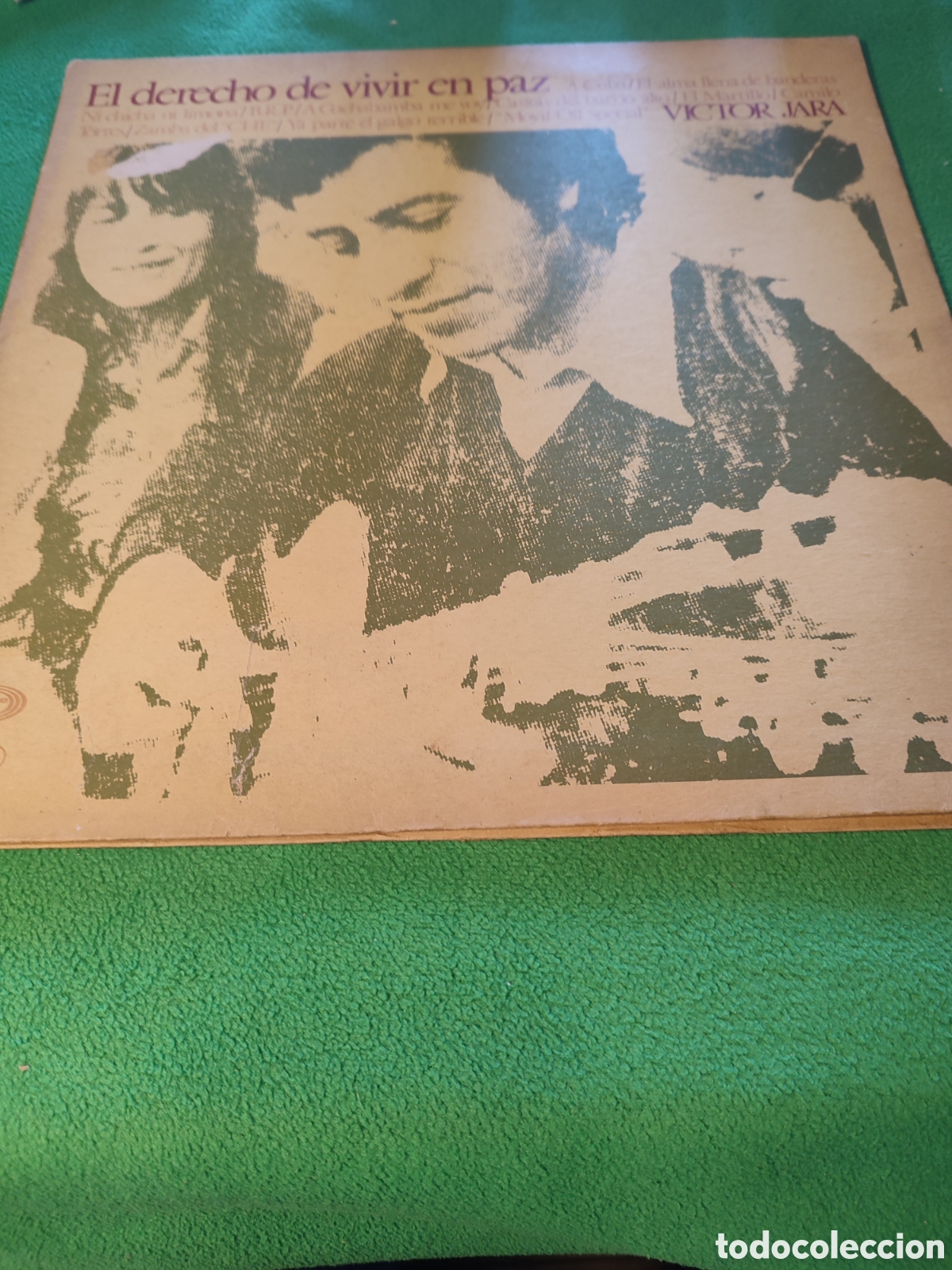 Disques de vinyle: V&iacute;ctor Jara - El derecho de vivir en paz