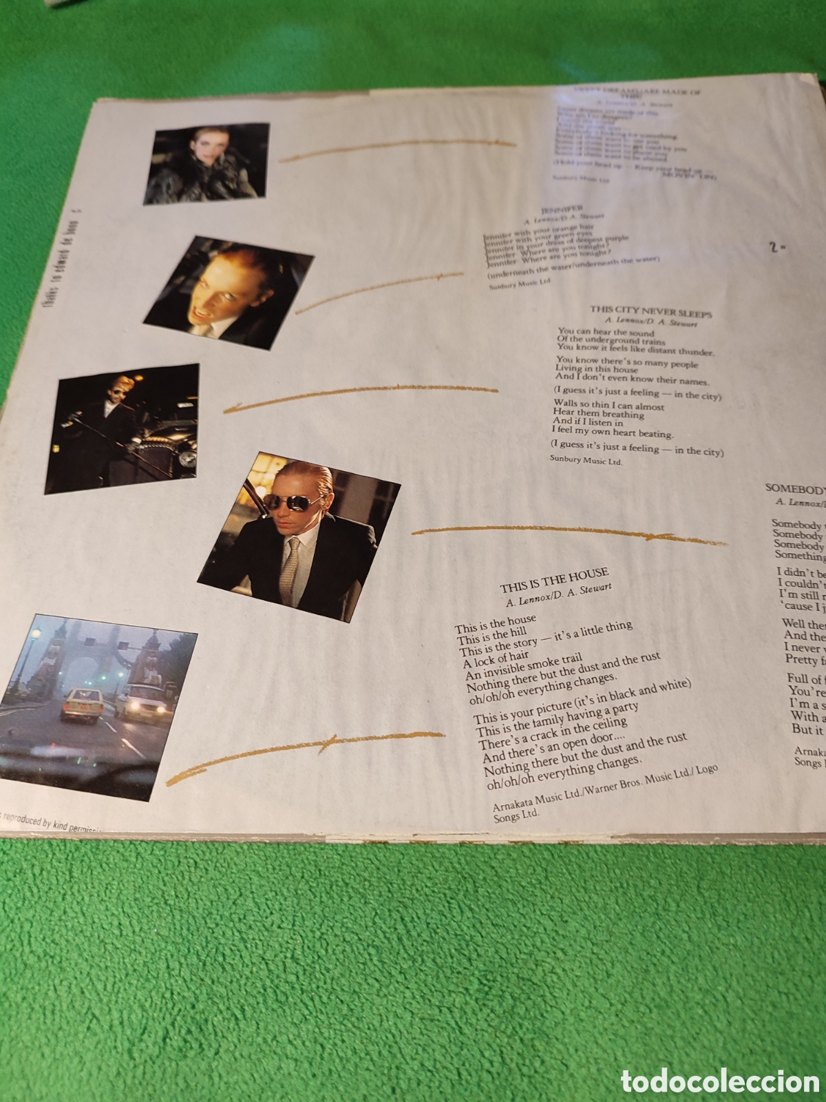 Discos de vinilo: Eurythmics - Sweet dreams edici&oacute;n inglesa - Foto 2