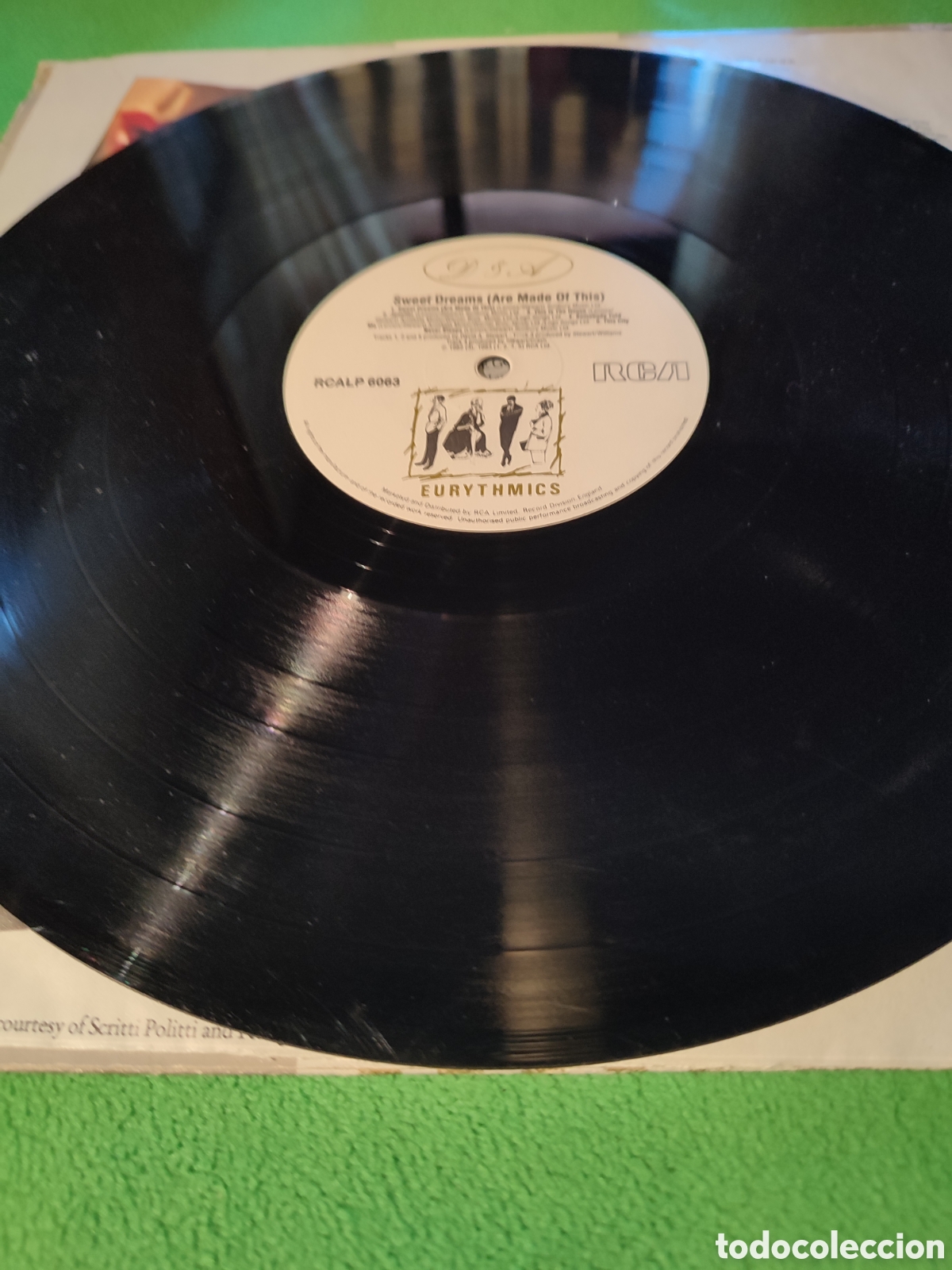 Discos de vinilo: Eurythmics - Sweet dreams edici&oacute;n inglesa - Foto 3