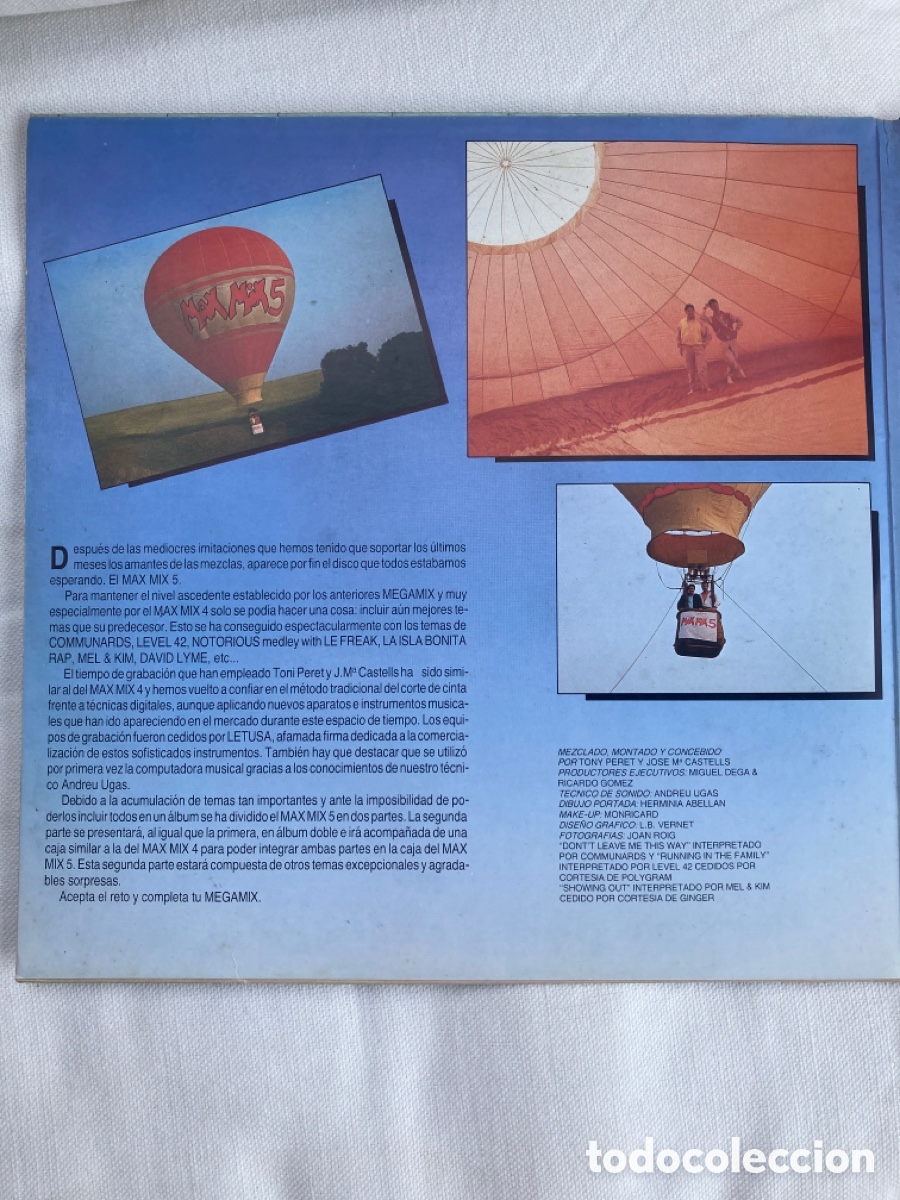Discos de vinilo: Max Mix 5 Discos primera Parte - Foto 3