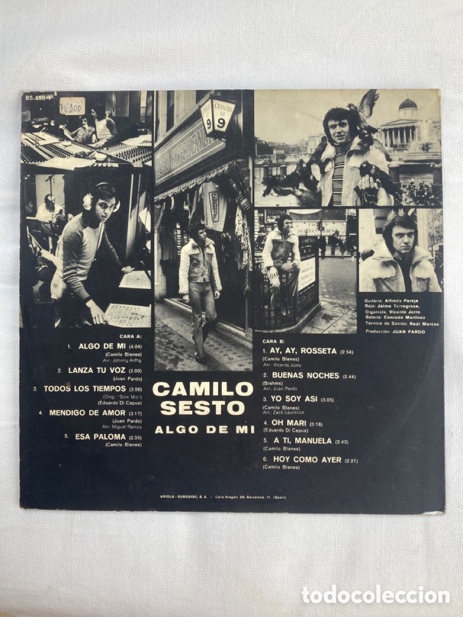 Discos de vinilo: Camilo asest&oacute; Algo de mi - Foto 2