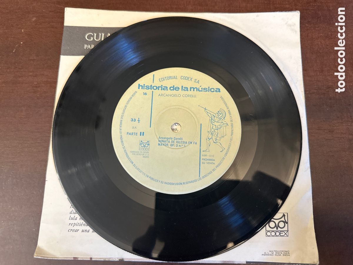 Discos de vinilo: HISTORIA DE LA M&Uacute;SICA CODEX. VOL. XVI. ARC&Aacute;NGELO CORELLI - Foto 6