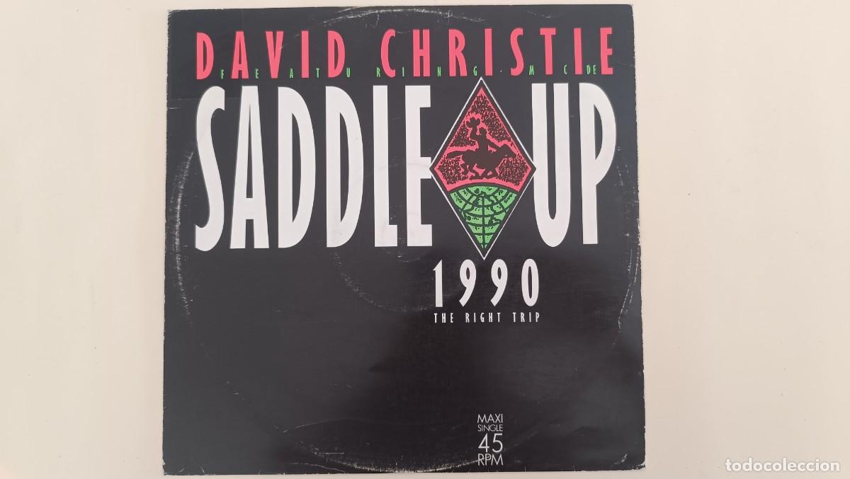 Discos de vinilo: David Christie &ndash; Saddle Up 1990 (The Right Trip) - Foto 1