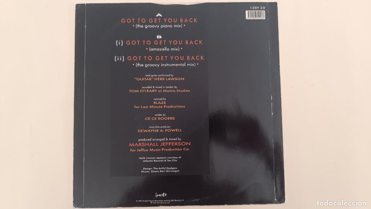 Discos de vinilo: Kym Mazelle &lrm;&ndash; Got To Get You Back - Foto 2