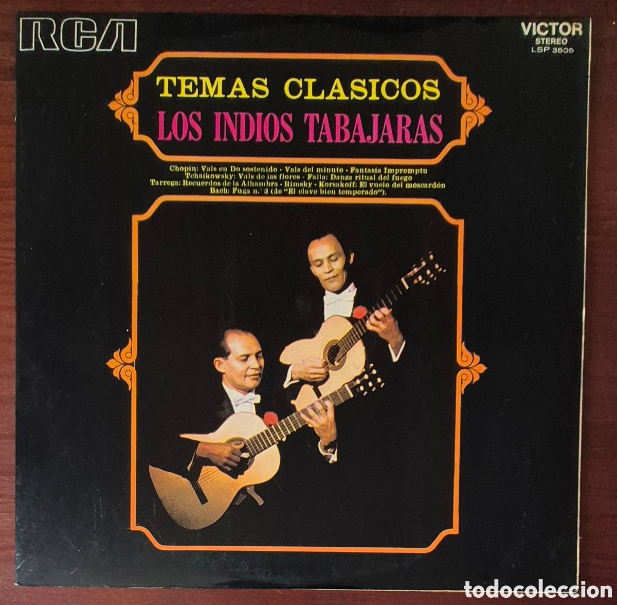 Discos de vinilo: LP - LOS INDIOS TABAJARAS - TEMAS CL&Aacute;SICOS - 1967 - Foto 1