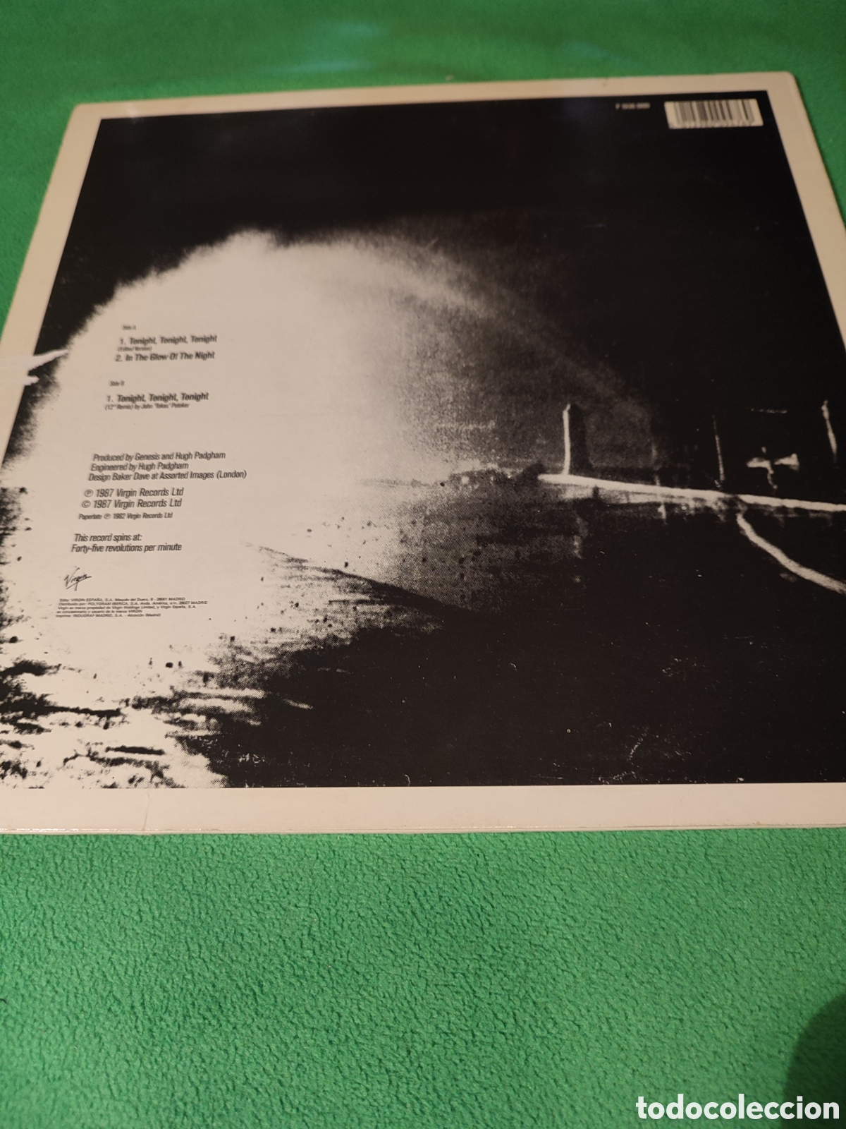 Discos de vinilo: G&eacute;nesis - Tonight,tonight,tonight 1987 - Foto 2
