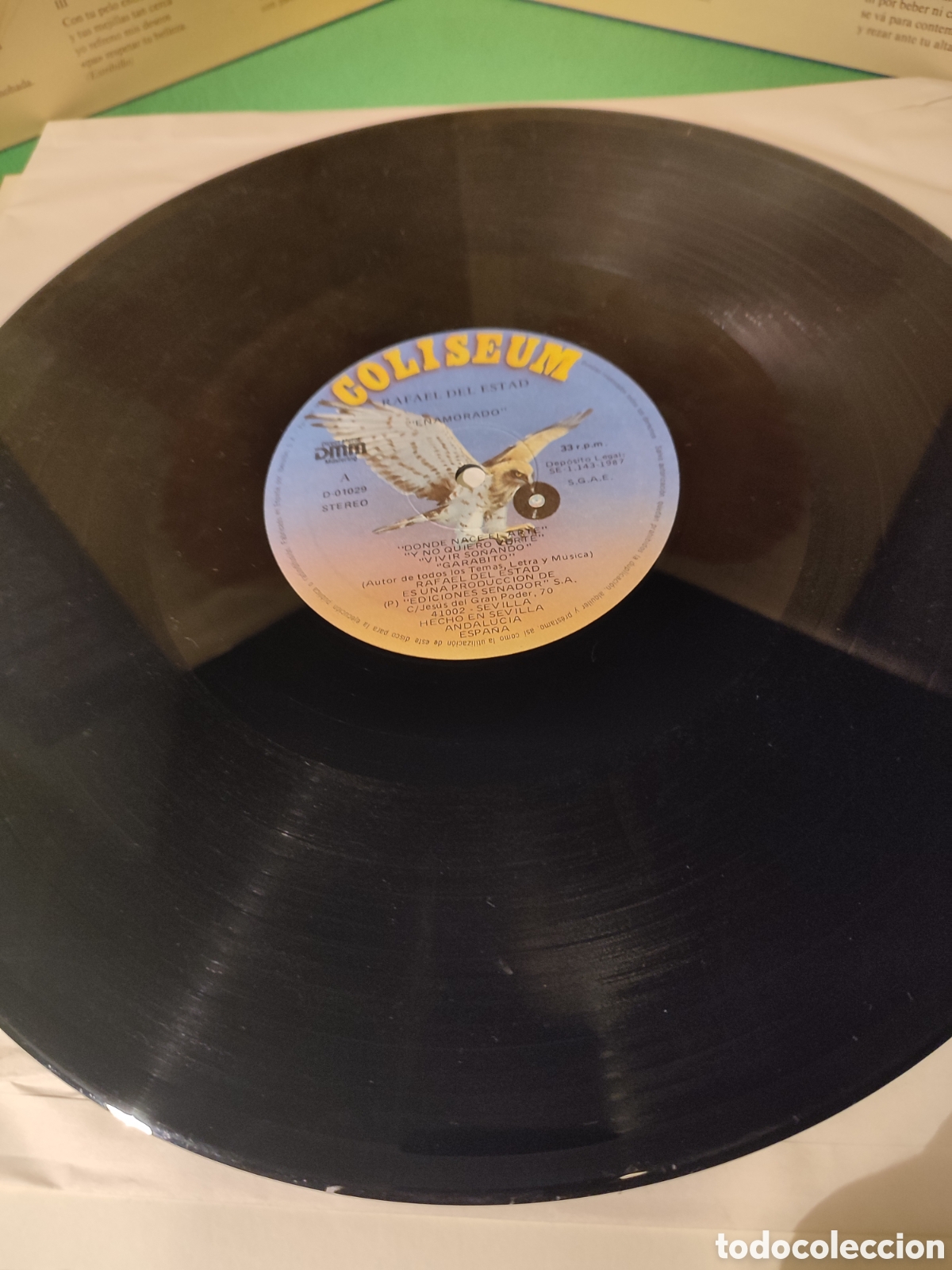 Discos de vinilo: Rafael del Estad - Enamorado 1987 - Foto 3