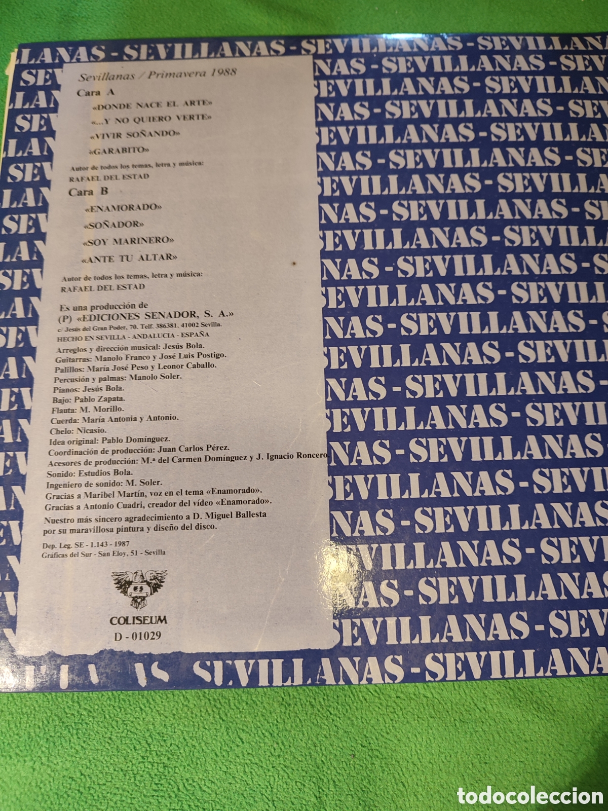 Discos de vinilo: Rafael del Estad - Enamorado 1987 - Foto 4