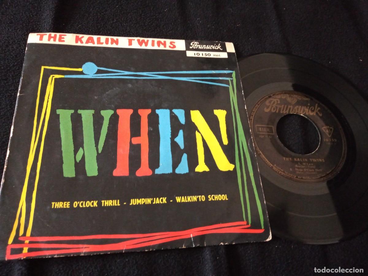 Discos de vinilo: THE KALIN TWINS - WHEN + 3 - EP. - Foto 1