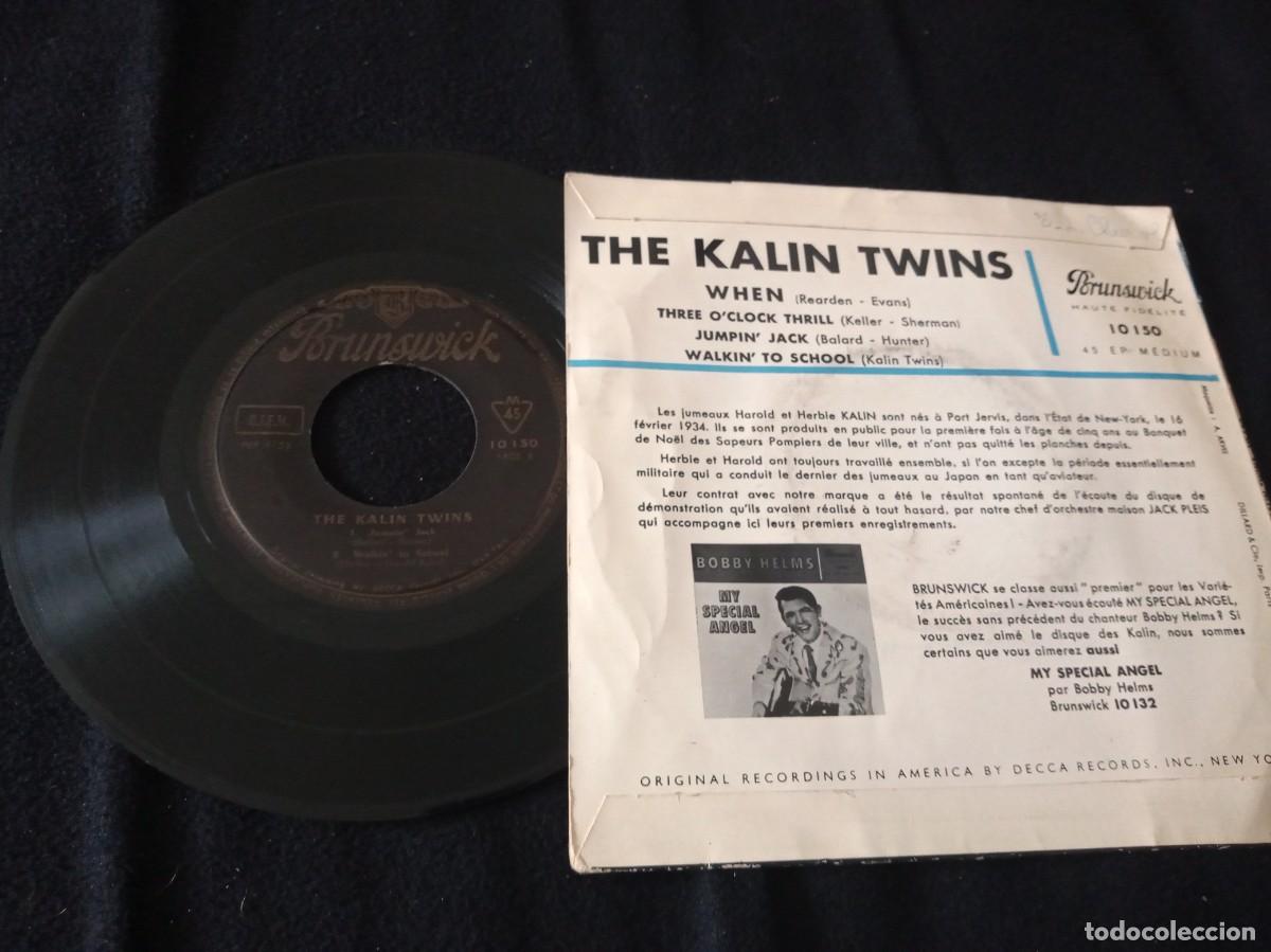 Discos de vinilo: THE KALIN TWINS - WHEN + 3 - EP. - Foto 2