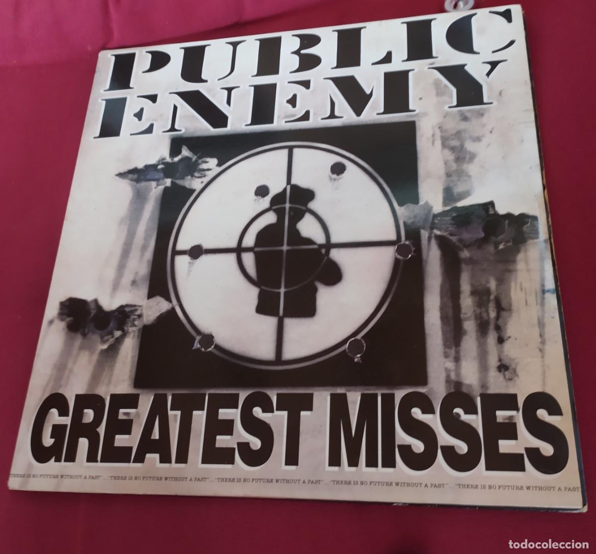 Discos de vinilo: LP Public Enemy : Greatest misses (disco doble) - Foto 1