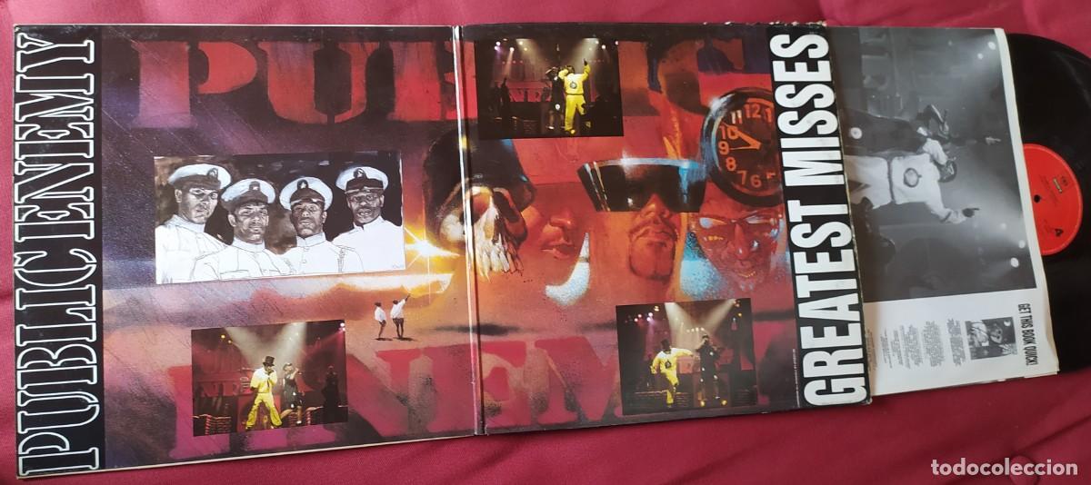 Discos de vinilo: LP Public Enemy : Greatest misses (disco doble) - Foto 3