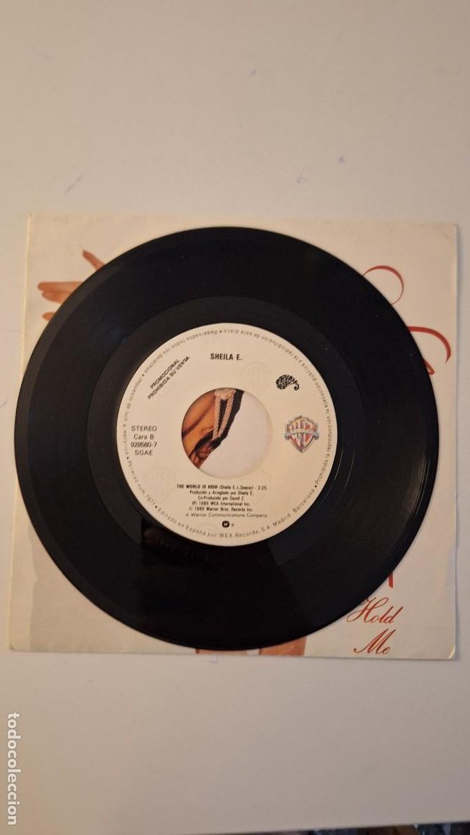 Discos de vinilo: Sheila E &lrm;&ndash; Hold Me single spain - Foto 3
